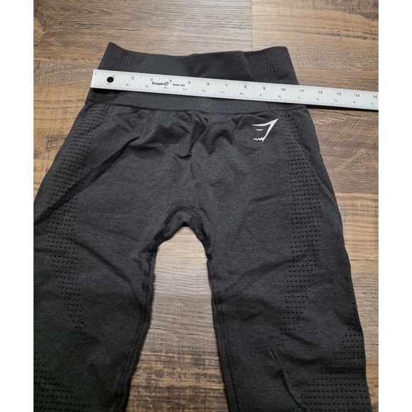 GYMSHARK Women's Vital Seamless 2.0 Leggings Black Marl Size XS/S - Picture 3 of 4